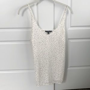 Banana Republic Classic Camisole White spot print size XS